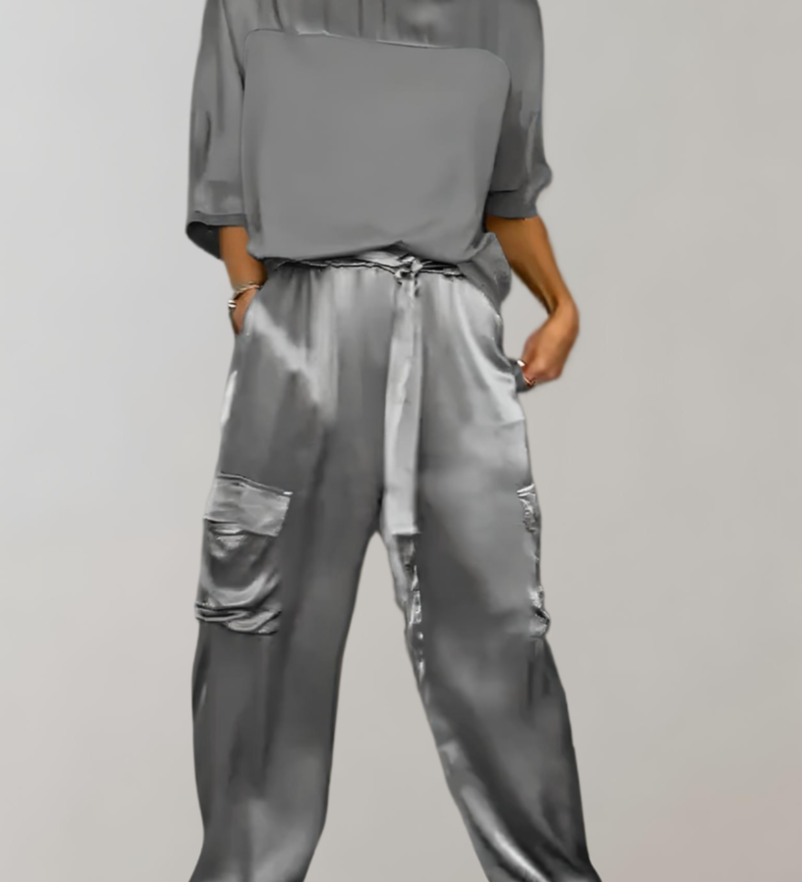Frieda | Ensemble Cargo-Lounge en Soie