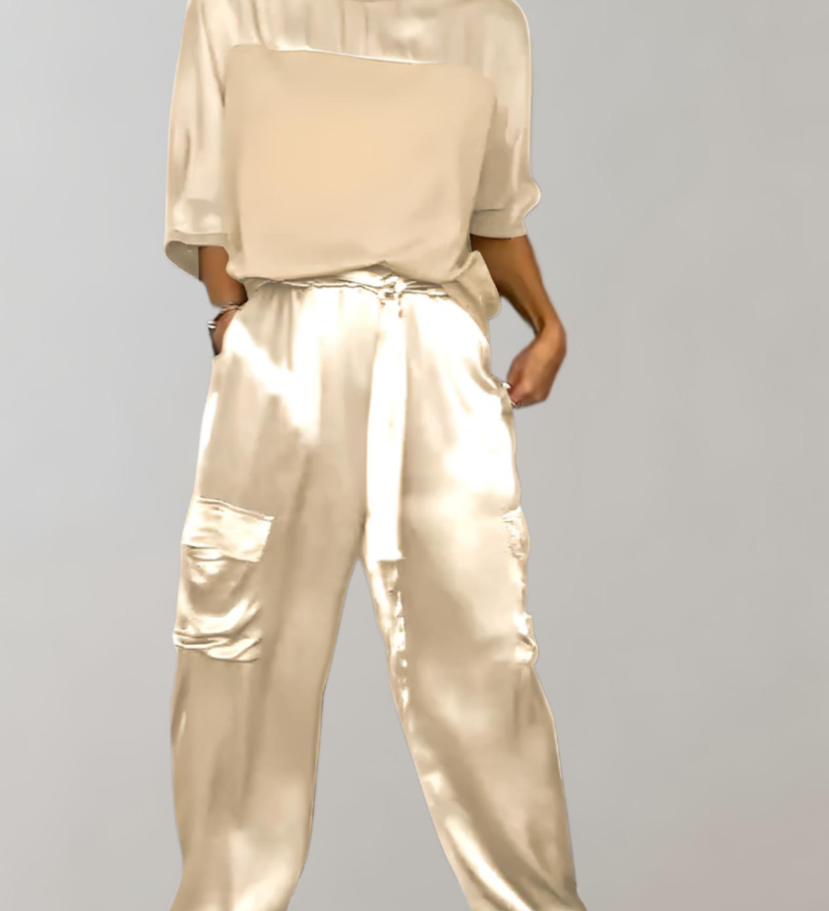 Frieda | Ensemble Cargo-Lounge en Soie