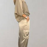 Frieda | Ensemble Cargo-Lounge en Soie