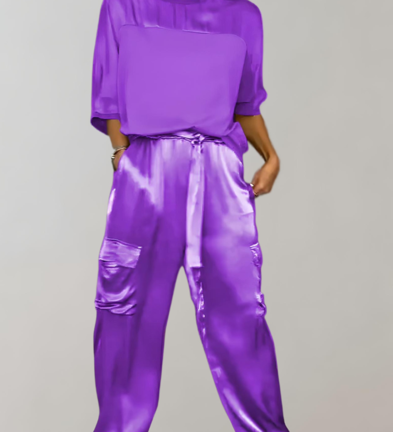 Frieda | Ensemble Cargo-Lounge en Soie