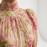 Roséliane™ — Robe longue florale silhouette romantique