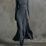 Naomie | Robe Maxi à Nœud Latéral