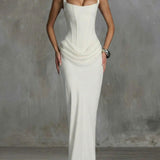 Éléonore | Robe Maxi Col Carré