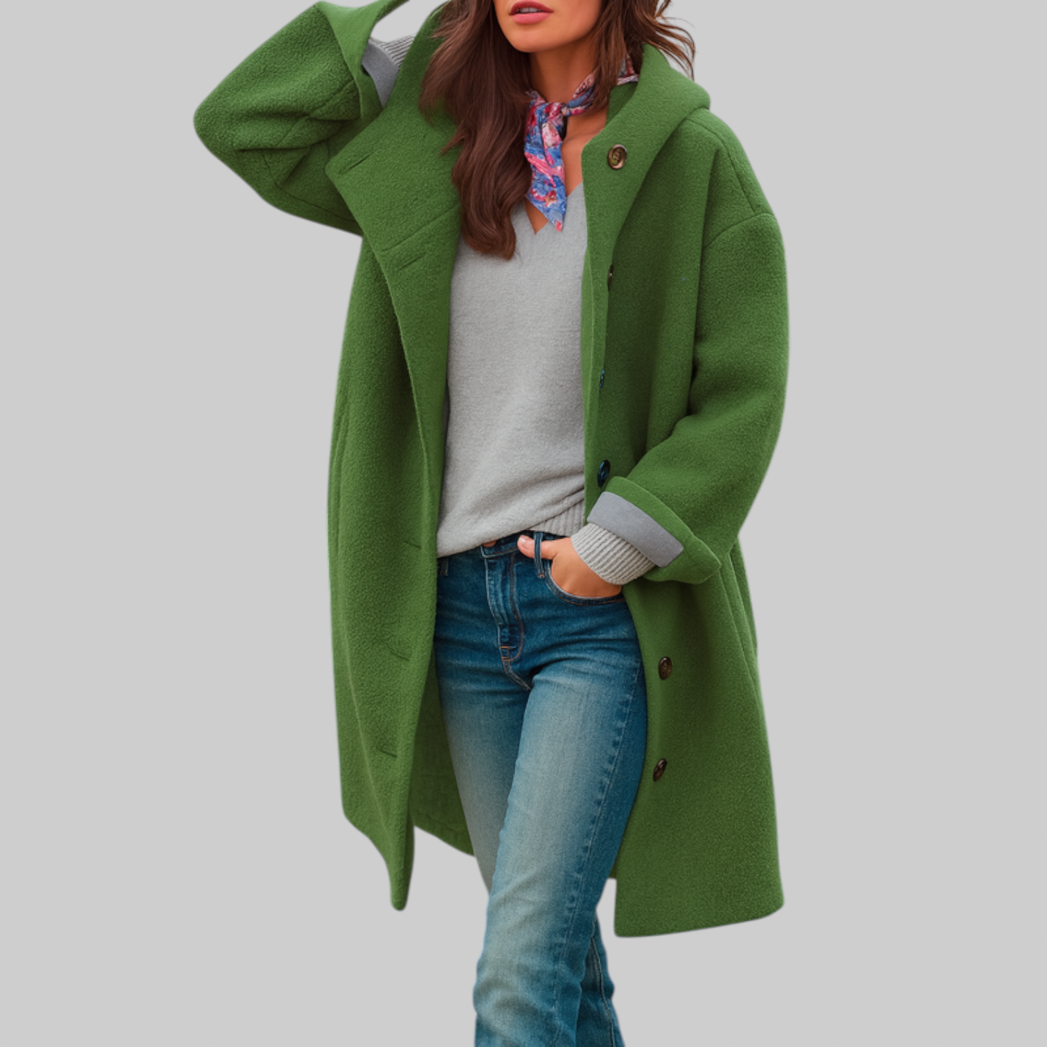 Rose | Manteau quotidien mi-long confortable