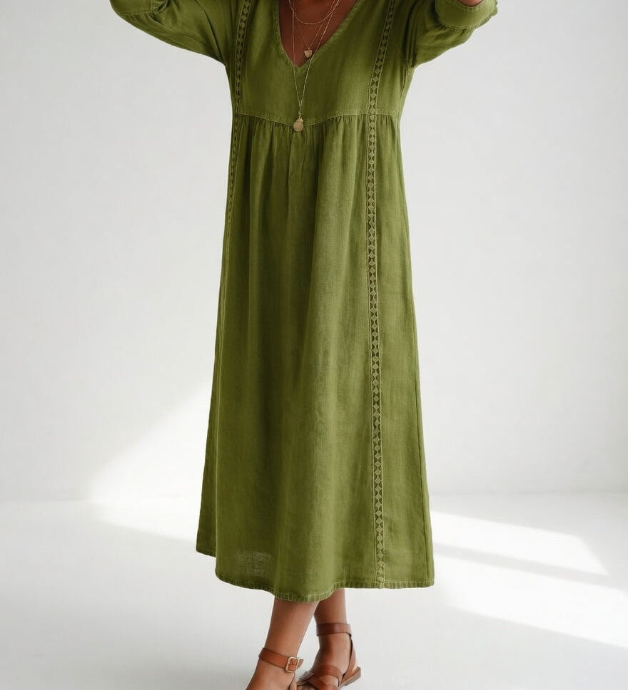 Lioréa™ — Robe midi fluide décontractée élégante
