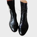 Brunhild | Bottes en cuir orthopédique