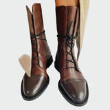 Brunhild | Bottes en cuir orthopédique