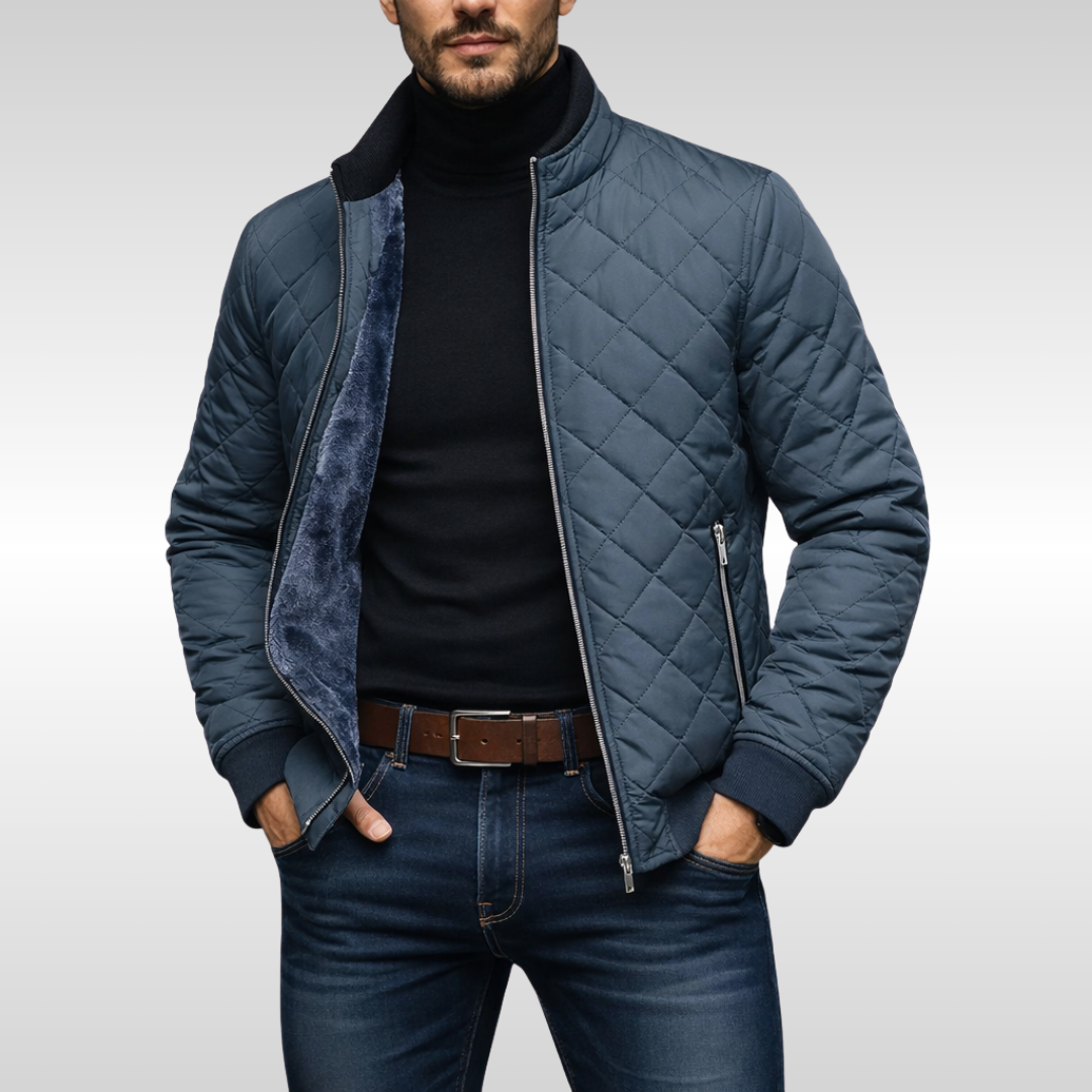 LAURENT MONACO | VESTE D'HIVER MATELASSÉE CHAUDE CLASSIQUE POUR HOMME