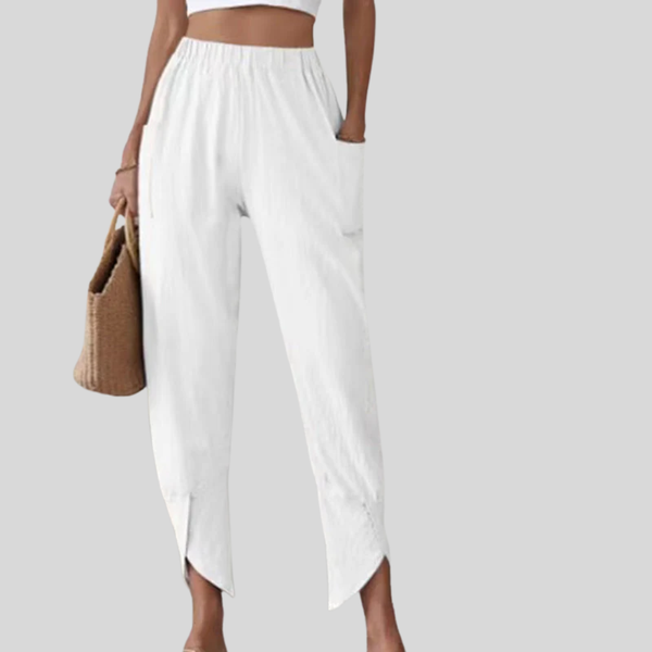 Johanna | Pantalon avec ourlet effiloché