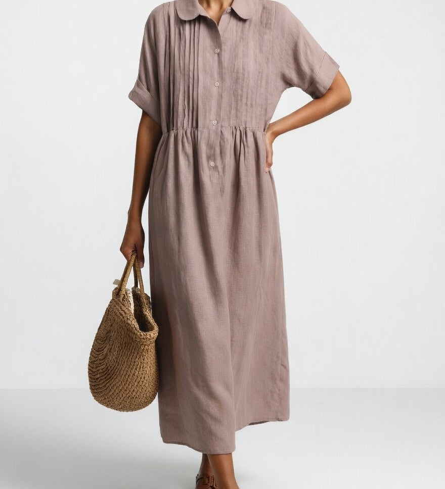 Lysandra™ | Robe chemise fluide estivale