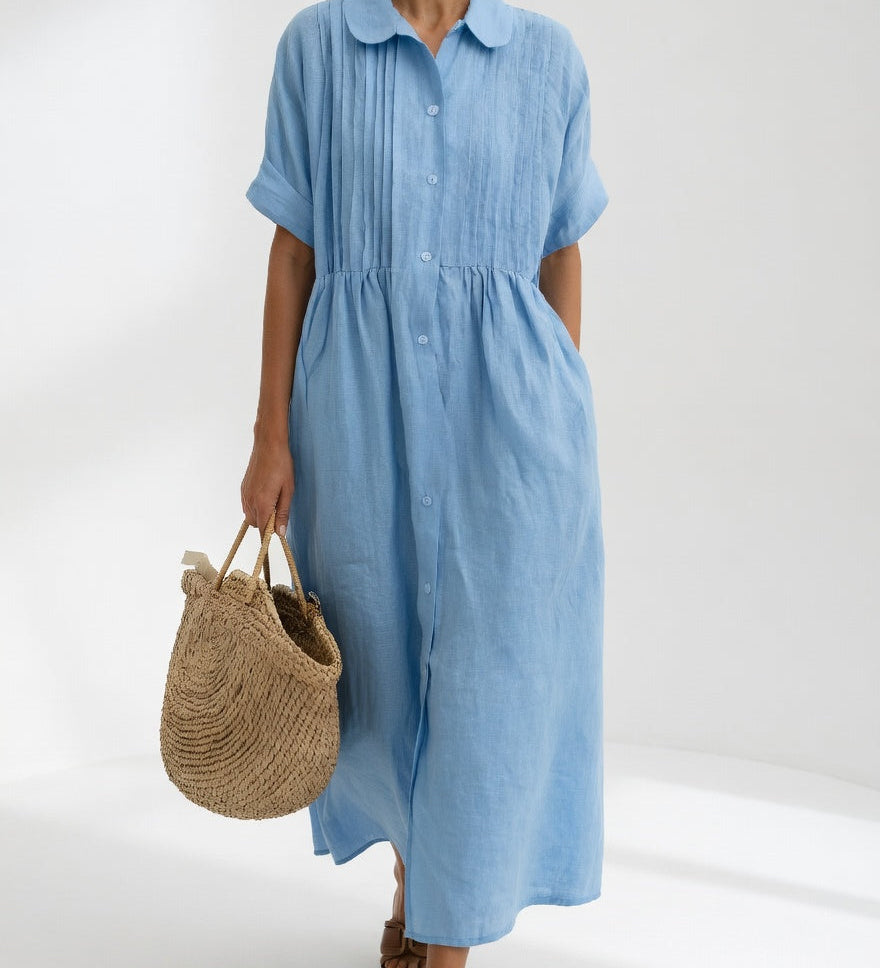 Lysandra™ | Robe chemise fluide estivale