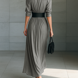 Zéphyrine | Robe Longue Plissée