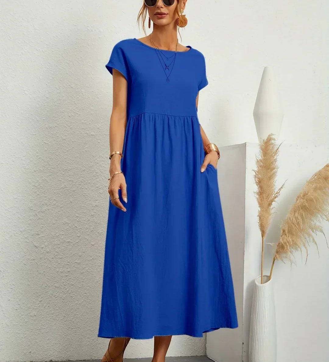 Gabrielle™ - Robe midi fluide élégance intemporelle