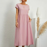 Gabrielle™ - Robe midi fluide élégance intemporelle