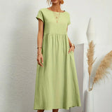 Gabrielle™ - Robe midi fluide élégance intemporelle