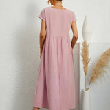 Gabrielle™ - Robe midi fluide élégance intemporelle