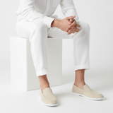 Mocassins homme couture apparente