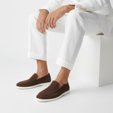 Mocassins homme couture apparente
