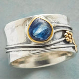 Konstanze | Bague avec pierre bleue