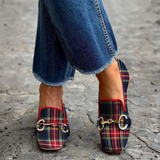 Amelie | Mocassin à carreaux