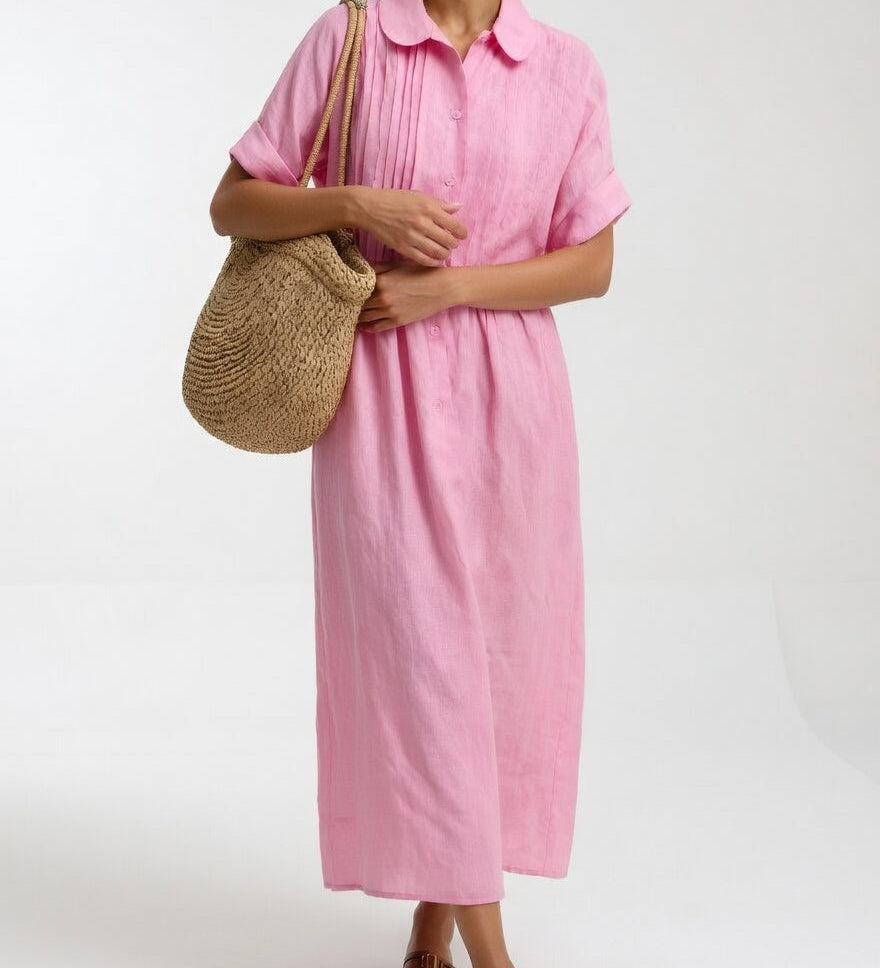 Lysandra™ - Robe chemise fluide estivale