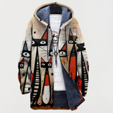 Laura – Veste avec motif abstrait de chat