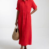 Lysandra™ - Robe chemise fluide estivale