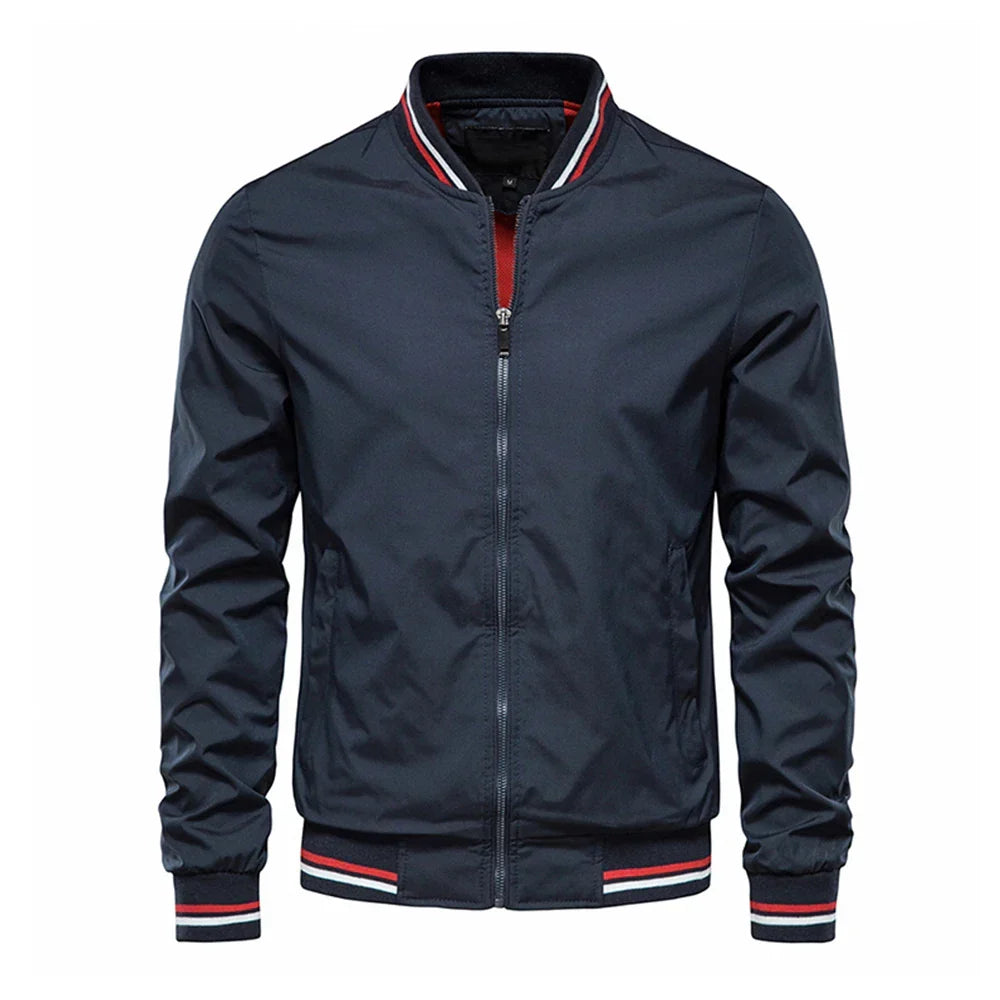 LAURENT MONACO | VESTE À FERMETURE ÉCLAIR CONTRASTÉE POUR HOMMES