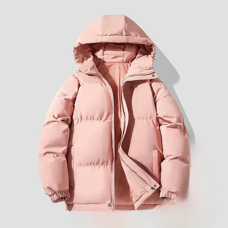 Veste Puffer en Coton avec Capuche