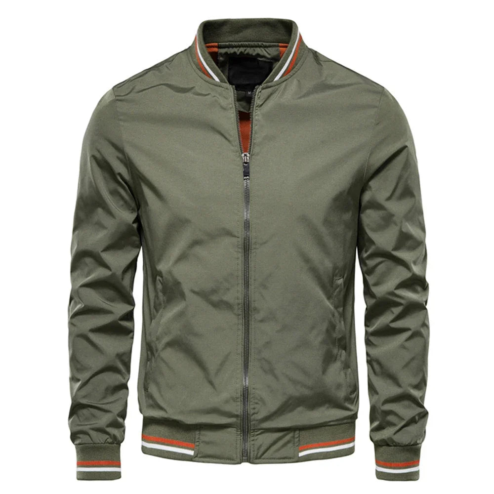 LAURENT MONACO | VESTE À FERMETURE ÉCLAIR CONTRASTÉE POUR HOMMES