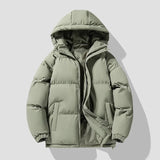 Veste Puffer en Coton avec Capuche