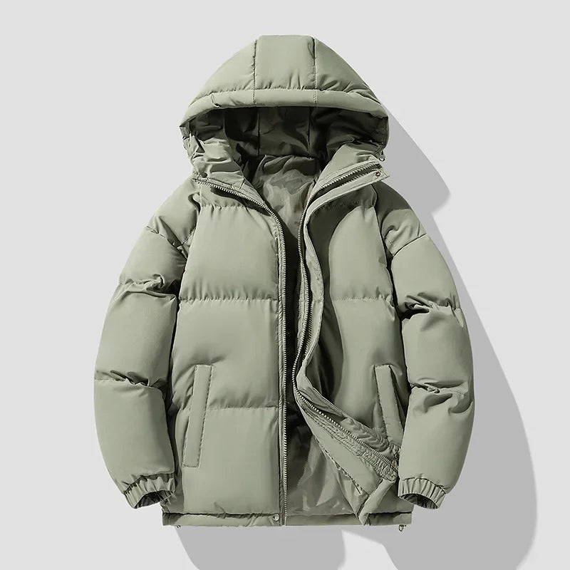 Veste Puffer en Coton avec Capuche