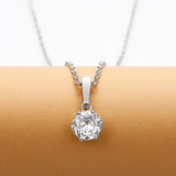 Collier Pendentif Classique en Zirconium