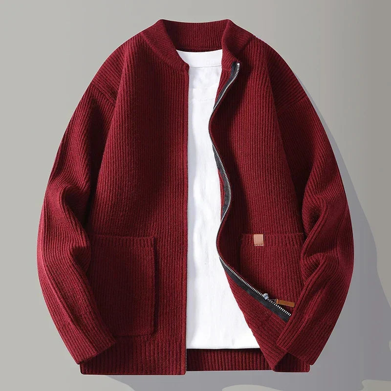 LAURENT MONACO | VESTE ZIP HOMME À CÔTES