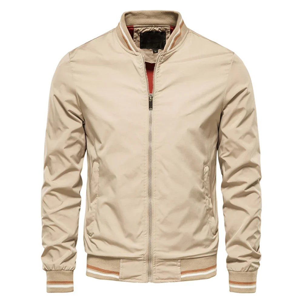 LAURENT MONACO | VESTE À FERMETURE ÉCLAIR CONTRASTÉE POUR HOMMES