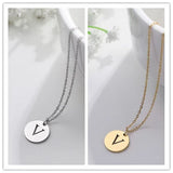 Collier Pendentif Lettre en Or Élégant