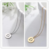 Collier Pendentif Lettre en Or Élégant