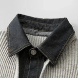 LAURENT MONACO | VESTE DENIM ET TRICOT POUR HOMMES