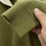 Pull en tricot premium pour homme à col zippé