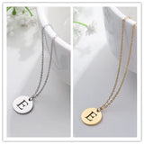 Collier Pendentif Lettre en Or Élégant