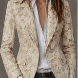 Estelle | Blazer Jacquard Cachemire Ajusté