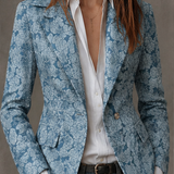 Estelle | Blazer Jacquard Cachemire Ajusté