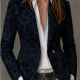 Estelle | Blazer Jacquard Cachemire Ajusté