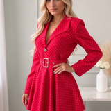 Colette™ - Robe ceinturée élégante confortable quotidienne