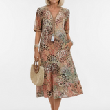 Florentine™ — Robe midi florale fluide élégante