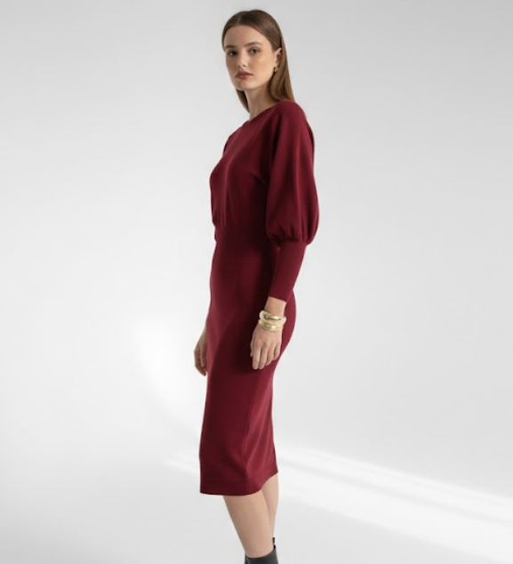 Mathilde™ — Robe midi élégante confortable intemporelle