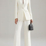 Dominique™ — Tailleur pantalon bleu nuit intemporel