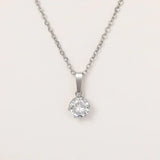 Collier Pendentif Classique en Zirconium