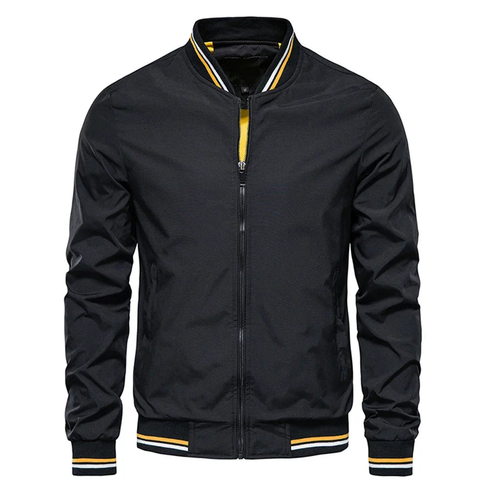 LAURENT MONACO | VESTE À FERMETURE ÉCLAIR CONTRASTÉE POUR HOMMES