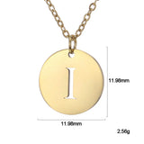 Collier Pendentif Lettre en Or Élégant